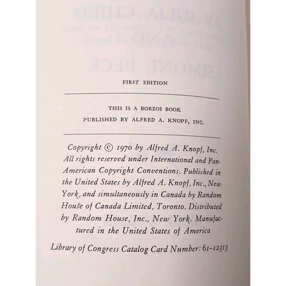 FIRST EDITION Mastering the Art of French Cooking Vol 2 Julia Child Hardcover - Picture 3 of 9